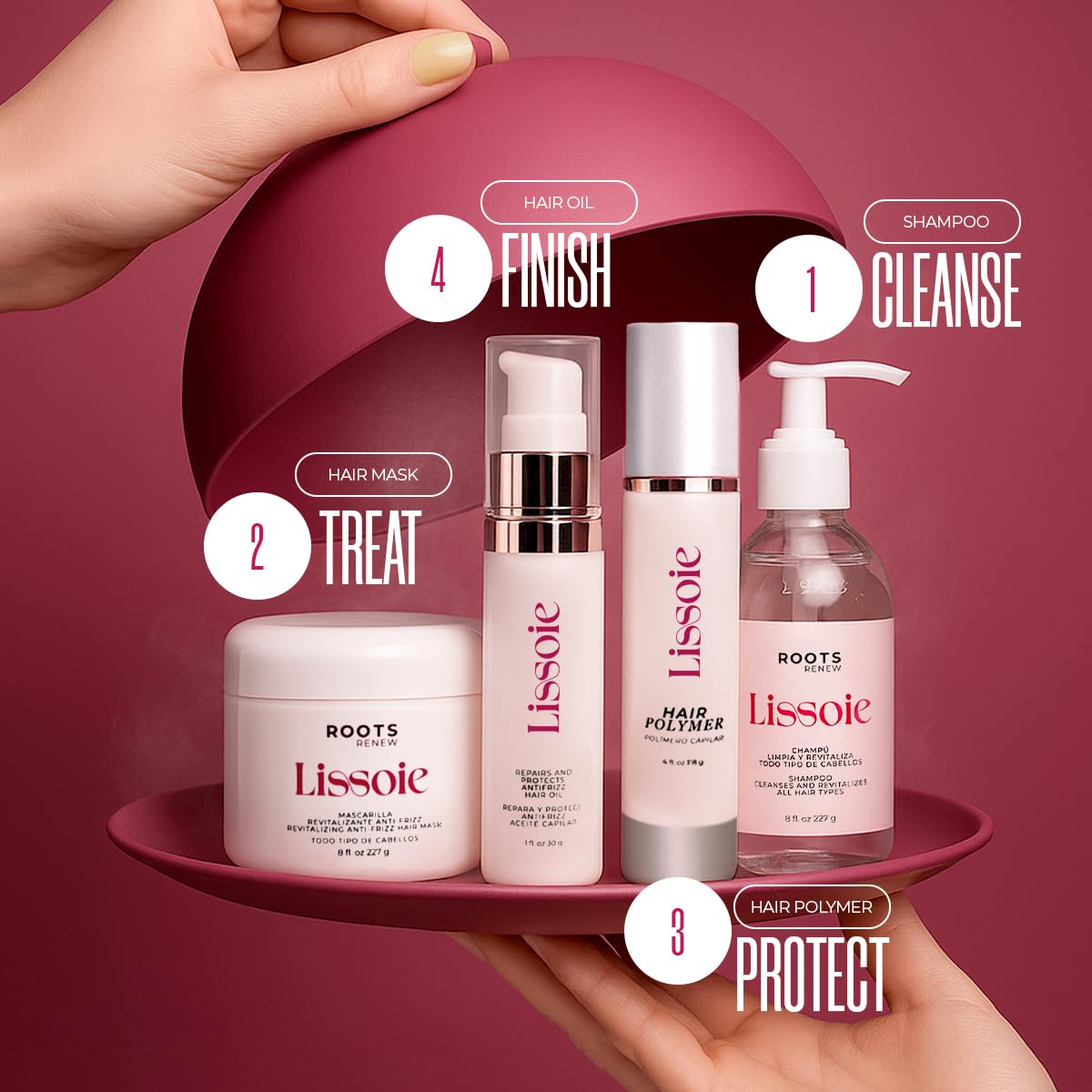 Anti-Frizz Hair Mask for Dry & Damaged Hair 8oz