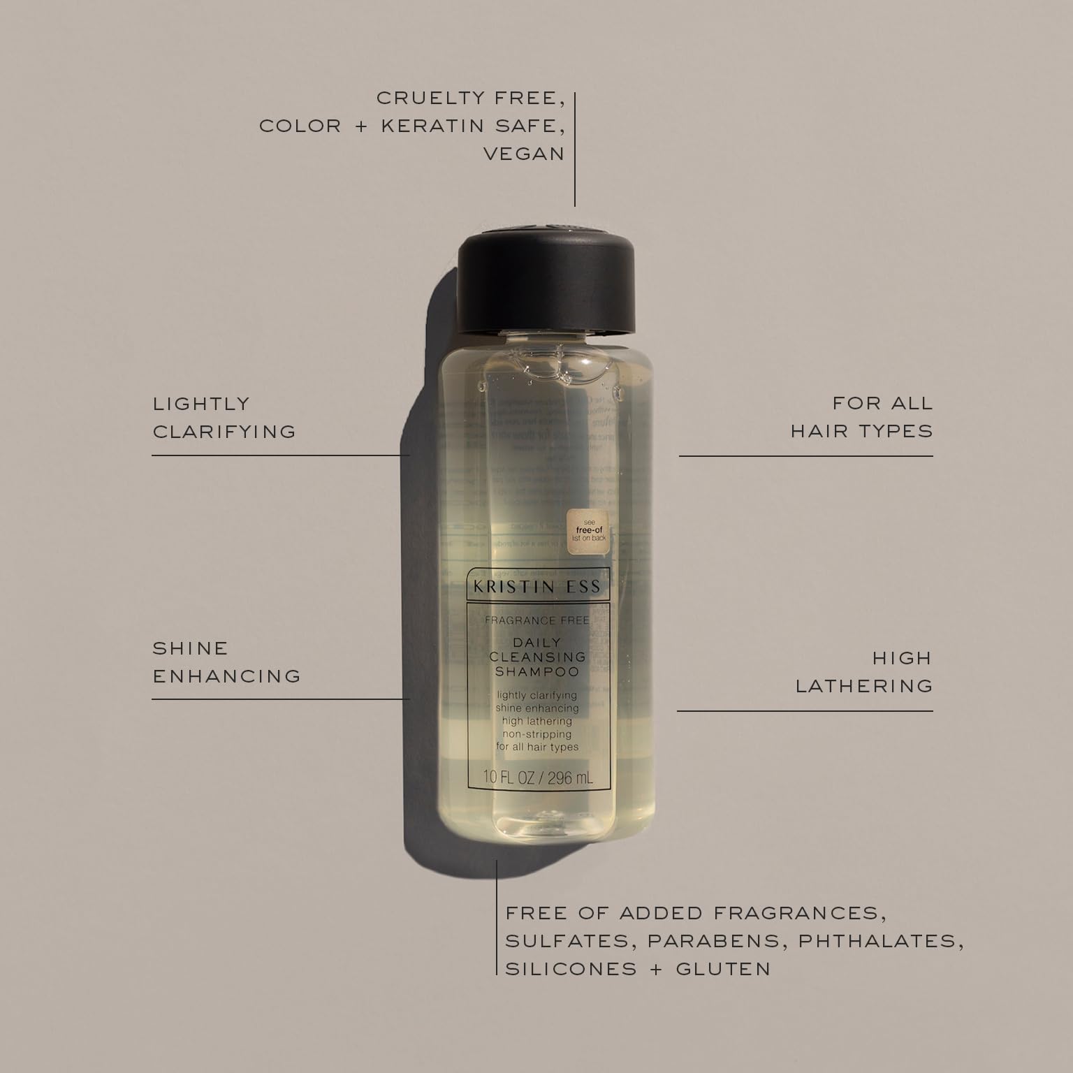 Fragrance-Free Daily Cleansing Shampoo for Shine