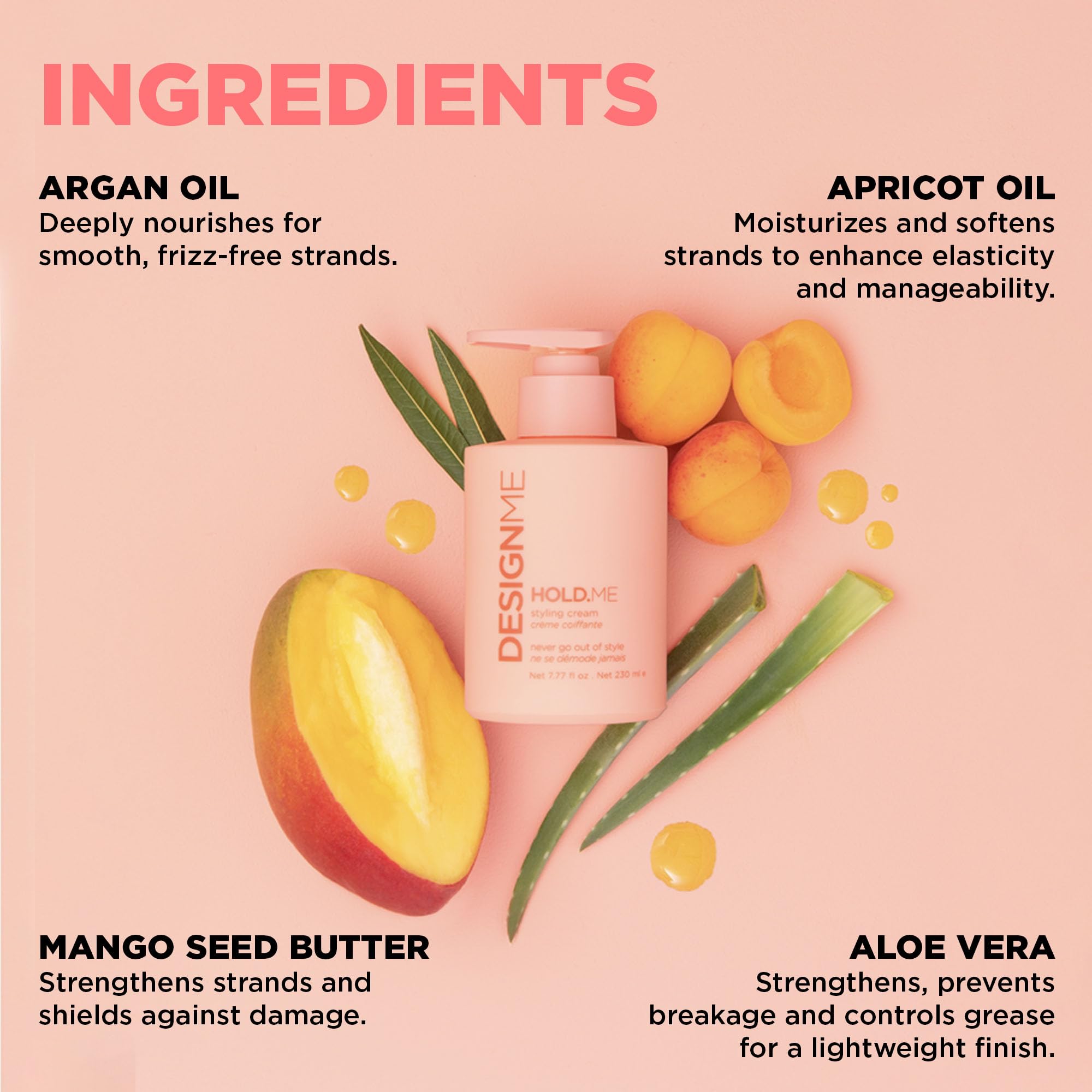 Hair Smoothing Styling Cream for Frizz Control