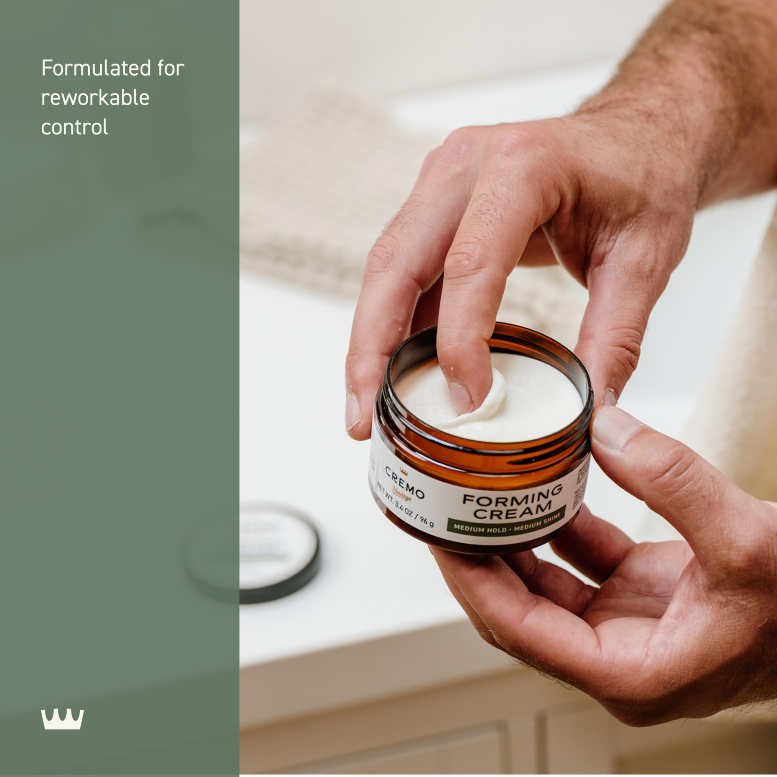 Cremo Hair Styling Cream, Barber Grade Hair Products