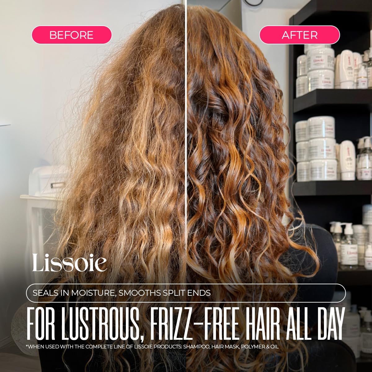 Anti-Frizz Hair Mask for Dry & Damaged Hair 8oz