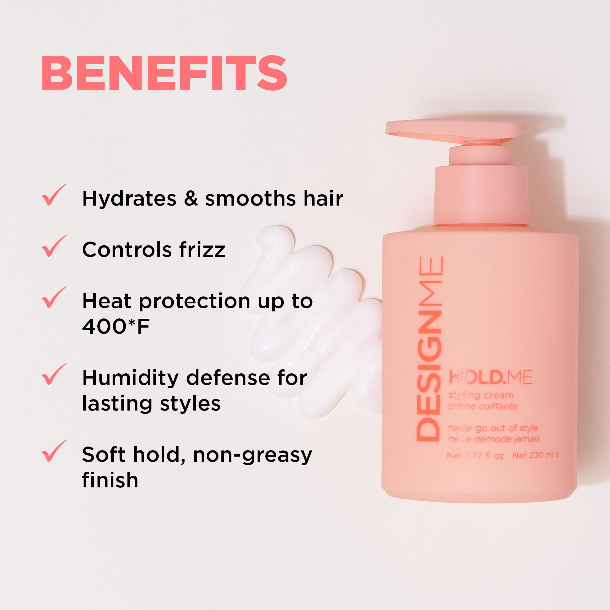Hair Smoothing Styling Cream for Frizz Control