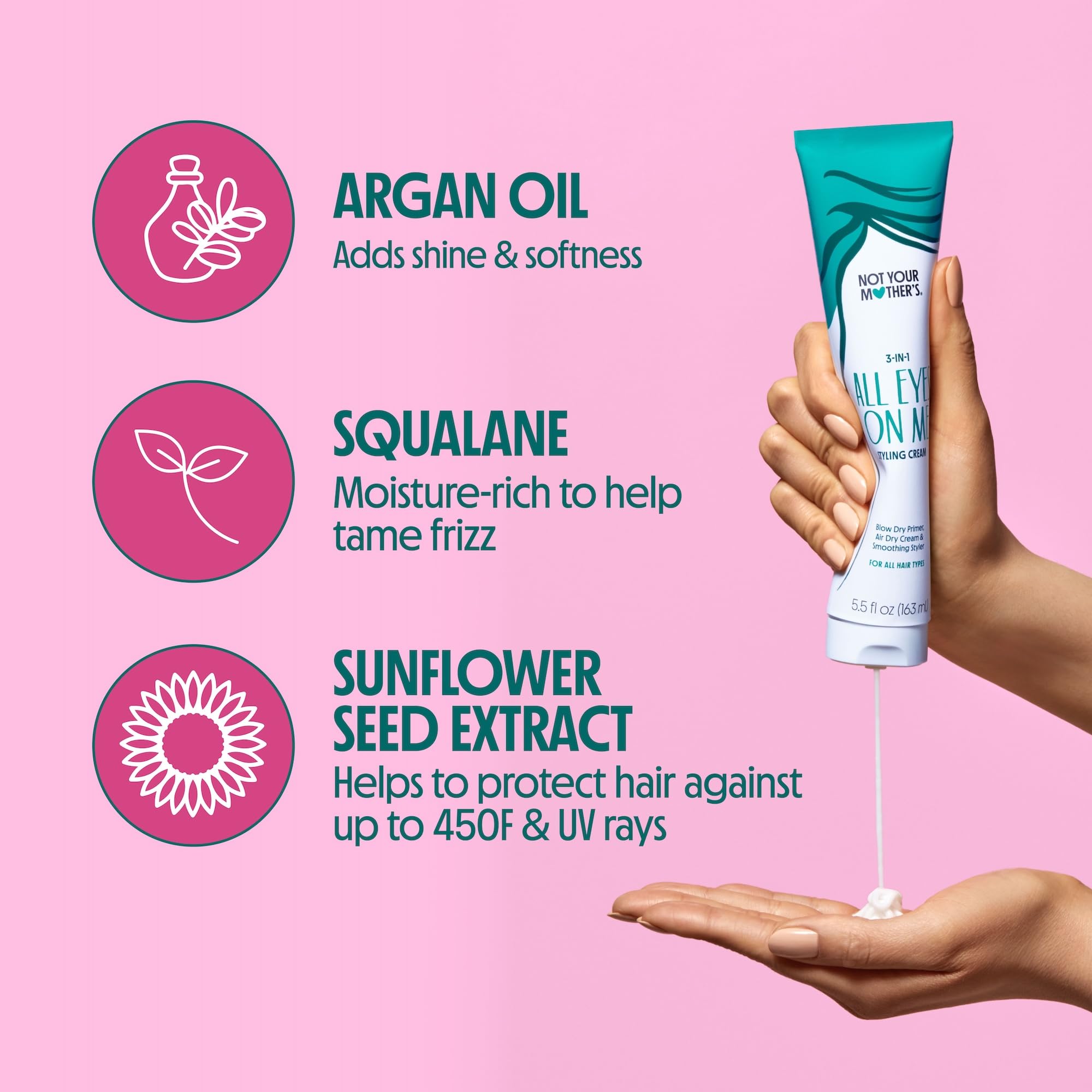 3-in-1 Styling Cream with UV Protection for All Hair