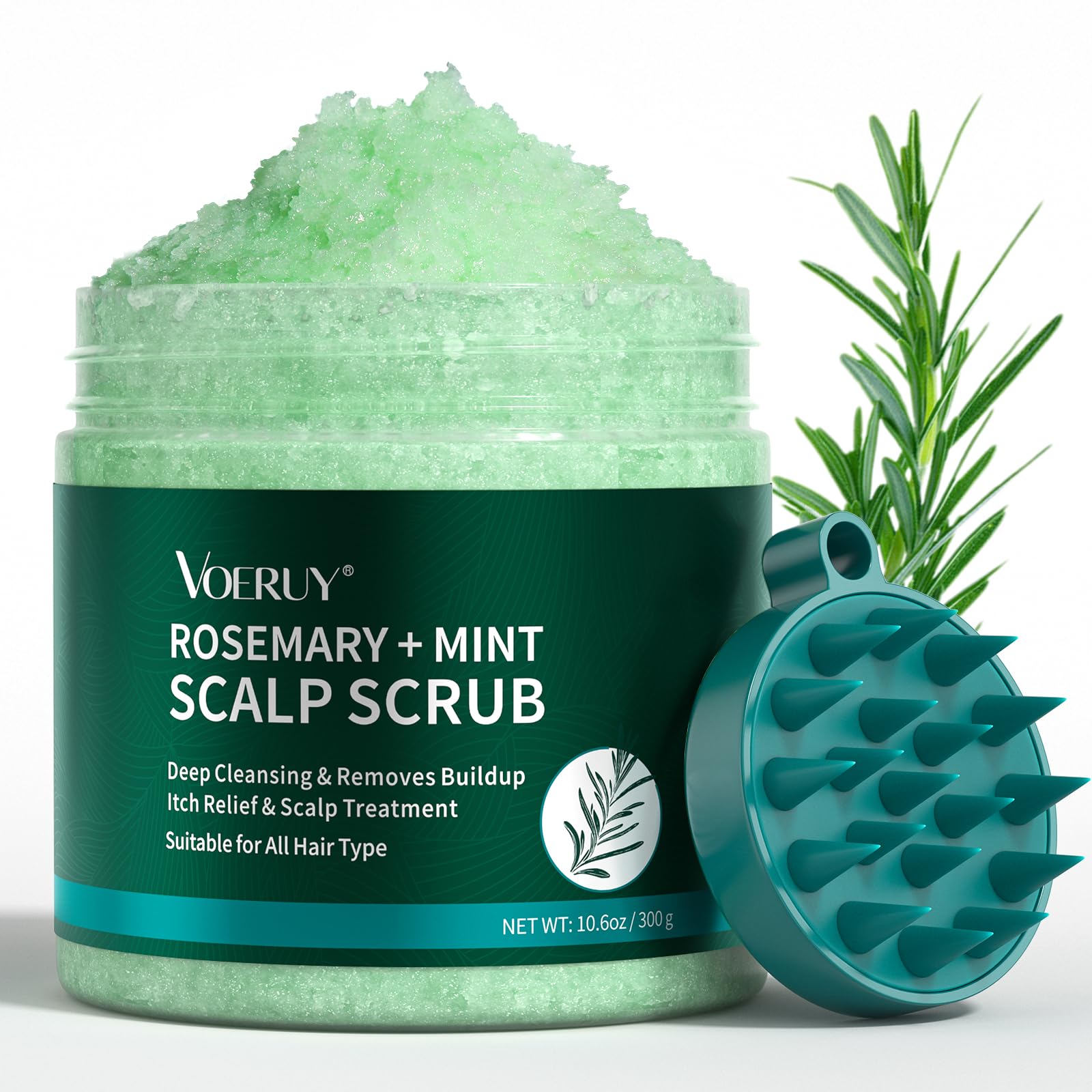 Rosemary Scalp Scrub for Deep Clean & Buildup Removal
