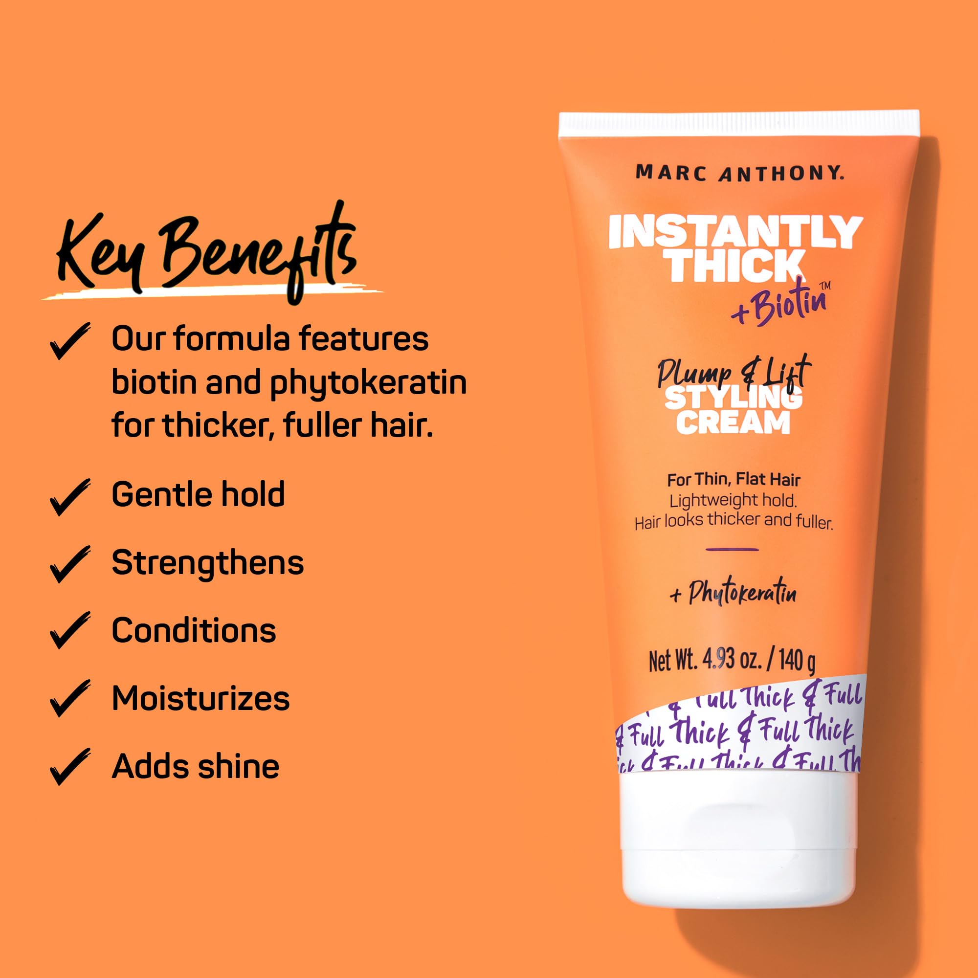 Hair Thickening Styling Cream for Fuller Volume