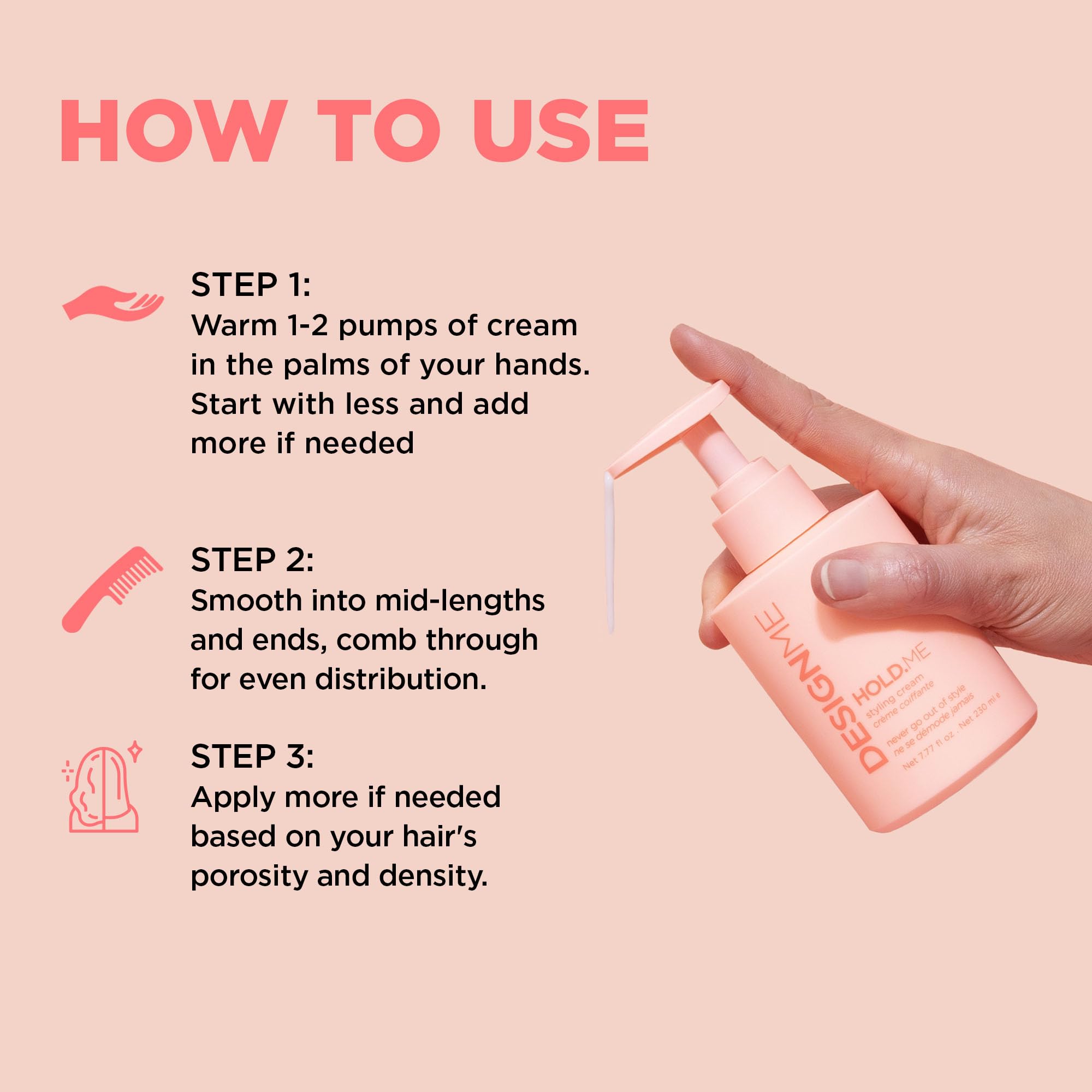 Hair Smoothing Styling Cream for Frizz Control