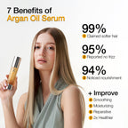 Argan Oil Anti-Frizz Hair Serum for Smooth Hair